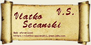 Vlatko Sečanski vizit kartica